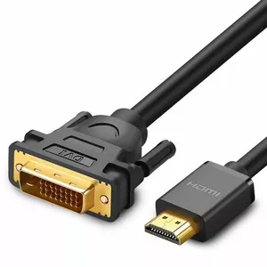Kabelis HDMI-DVI (24+1) 1,5 m divvirzienu (1080P@60Hz) melns HD106 UGREEN