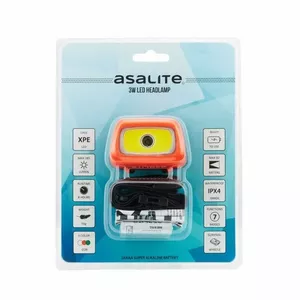 Налобный фонарь Asalite 3W + 3шт щелочных батарей AAA Super