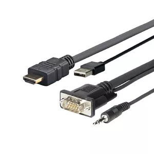 Vivolink PROHDMIMVGA2 HDMI кабель 2 m HDMI Тип A (Стандарт) Черный