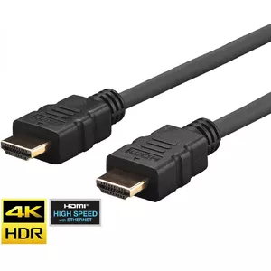 Vivolink PROHDMIHD1 HDMI kabelis 1 m HDMI Type A (Standard) Melns
