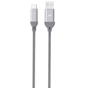 Silicon Power Boost Link Nylon LK30AC USB kabelis 1 m USB 3.2 Gen 1 (3.1 Gen 1) USB A USB C Pelēks