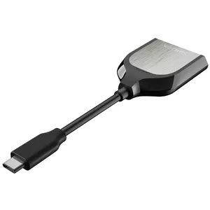 SanDisk Extreme PRO karšu lasītājs USB 3.2 Gen 1 (3.1 Gen 1) Type-C Melns, Sudrabs