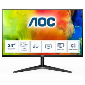 AOC B1 24B1H monitori 59,9 cm (23.6") 1920 x 1080 pikseļi Full HD LED Melns