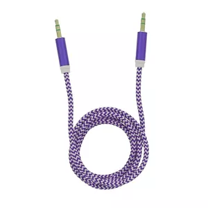 Tellur Basic audio kabelis aux 3,5 mm jack 1m violets