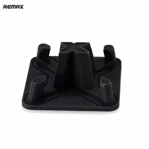 Remax RM-C25 Drošas braukšanas Universāls Auto paneļa silikona stends - stiprinājums priekš visiem telefonu modeļiem Melns