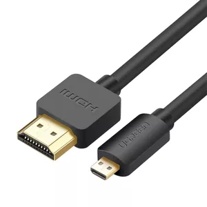 Ugreen HDMI - micro HDMI кабель 19 pin 2.0v 4K 60Hz 30AWG 1,5м черный (30102)