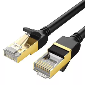 Ugreen Ethernet savienojuma kabelis RJ45 Cat 7 STP LAN 10Gbps 2m melns (11269)