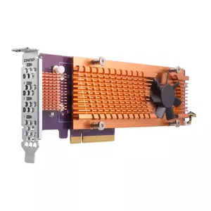 QNAP QM2-4P-384A интерфейсная карта/адаптер Внутренний PCIe