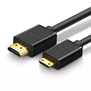 Ugreen HDMI - mini HDMI kabelis 19 pin 2.0v 4K 60Hz 30AWG 1,5m melns (11167)