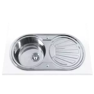 Edesa K2 SE 84 1C1E Reversible Top-mounted sink Rectangular Stainless steel