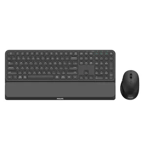 Philips 6000 series SPT6607B/00 клавиатура Мышь входит в комплектацию РЧ беспроводной + Bluetooth Американский английский Черный