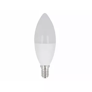 Светодиодная лампа E14 230V 8W 720lm C37 форма свечи теплый белый 3000K, LEDOM