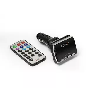 Technaxx FM-трансмиттер с MP3, USB, с пультом дистанционного управления, 87.5-108.0