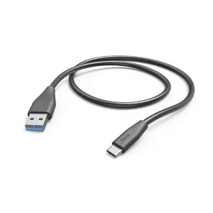 Hama 00201595 USB kabelis 1,5 m USB 2.0 USB A USB C Melns