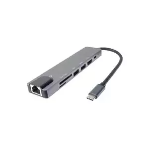Переходник PremiumCord USB-C na HDMI + USB3.0 + USB2.0 + PD + SD/TF + RJ45