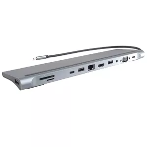Док-станция PremiumCord USB-C Full Size MST подходит для ноутбука