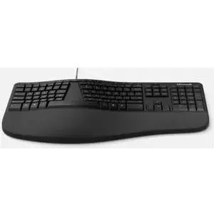 Раскладка DE - Эргономичная клавиатура Microsoft, клавиатура (черная, для бизнеса)