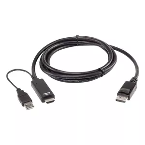 ATEN 2L-7D02HDP видео кабель адаптер 1,8 m HDMI + USB DisplayPort Черный