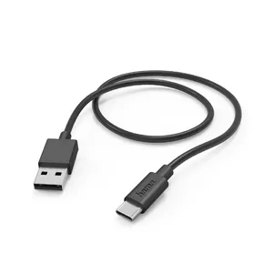 Hama 00201594 USB kabelis 1 m USB 2.0 USB A USB C Melns