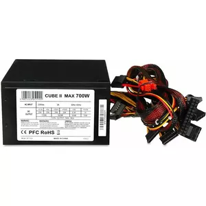 iBox CUBE II barošanas avotu vienība 700 W 20+4 pin ATX ATX Melns