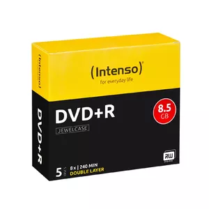 Intenso DVD+R 8.5GB, DL, 8x 8,5 GB DVD+R DL 5 шт