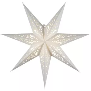Бумажная звезда для подвешивания Star Trading Lace 45x45 см, белая