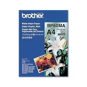 Brother BP60MA Inkjet Paper tintes printeru papīrs A4 (210x297 mm) Matēts 25 lapas Balts