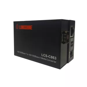 Longshine LCS-C863 tīlkla mediju pārveidotājs Viens režīms Melns