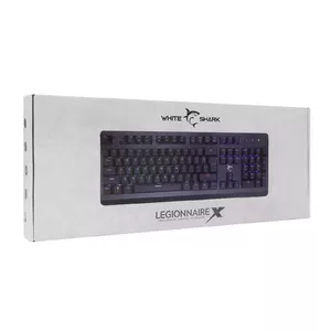 White Shark LEGIONNAIRE-X tastatūra USB (NORDIC LAYOUT) Melns