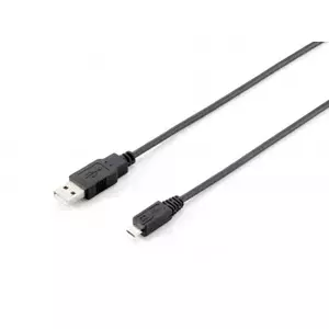 Equip 128523 USB kabelis 1,8 m USB 2.0 USB A Micro-USB B Melns