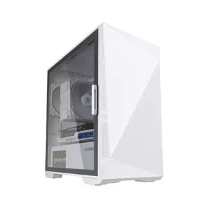 Zalman Z1 Iceberg White - mATX Mid Tower PC Case/Pre-installed fan 2 x 120mm in Mini Tower Balts