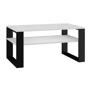 Topeshop MODERN 1P BIEL CZ kafijas galdiņš, stilīgs galdiņš Taisnstūra forma 2 kāja (-s)