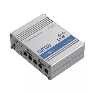 Teltonika RUTX50 bezvadu rūteris Tīkls Gigabit Ethernet 5G Nerūsējošs tērauds
