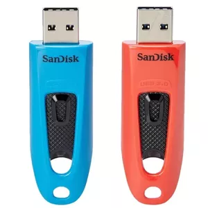 SanDisk Ultra USB zibatmiņa 64 GB USB Type-A 3.0 Zils, Sarkans