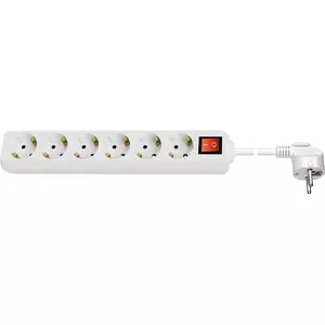 Goobay 38845 power extension 5 m 6 AC outlet(s) Indoor White