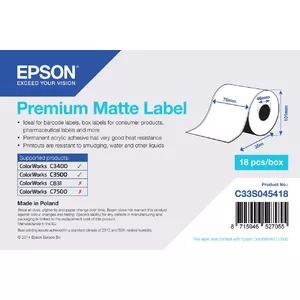 Epson Premium, 76mm x 35m, 163 g/m²