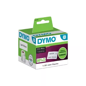 DYMO LW - Small Name Badge Labels - 41 x 89 mm - S0722560 Белый Самоклеящаяся принтерная этикетка