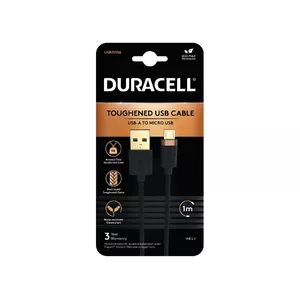 Duracell USB7013A USB kabelis Melns