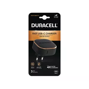 Duracell DRACUSB18-EU PDA/mobīlo telefonu lādētājs Melns