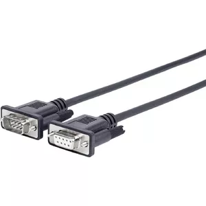 Vivolink 1.5m D-sub 9 pin - D-sub 9 pin кабель последовательной связи Черный 1,5 m