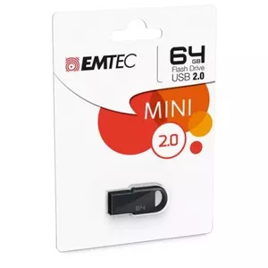Emtec D250 Mini USB флеш накопитель 64 GB USB тип-A 2.0 Черный