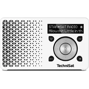 TechniSat DigitRadio 1 Pārnesams Digitāls Sudrabs, Balts