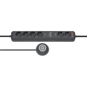 Brennenstuhl Eco-Line Comfort Switch удлинитель 2 m 6 розетка(и) Антрацит