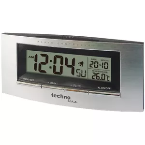 Technoline WT182 Digital alarm clock Silver