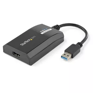 StarTech.com USB32HDPRO USB grafiskais adapteris 1920 x 1200 pikseļi Melns