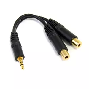 StarTech.com MUY1MFF аудио кабель 0,15 m 3,5 мм 2 x 3.5mm Черный