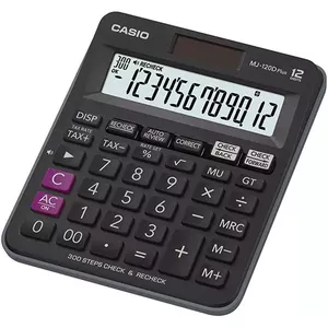 Casio MJ-120D Plus калькулятор Настольный Базовый Черный
