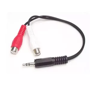 StarTech.com MUMFRCA аудио кабель 0,15 m 3,5 мм 2 x RCA Черный