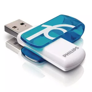 Philips FM16FD05B/10 USB zibatmiņa 16 GB USB Type-A 2.0 Zils, Balts