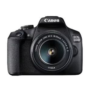 Canon EOS 2000D BK 18-55 IS II EU26 SLR Kameras komplekts 24,1 MP CMOS 6000 x 4000 pikseļi Melns